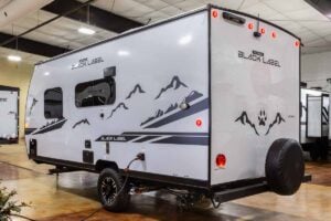 2024 Forest River Cherokee Wolf Pup Black Label 16FQBL Couples Camper Exterior Image