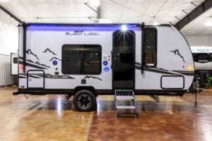 2024 Forest River Cherokee Wolf Pup Black Label 16FQBL Couples Camper Exterior Image