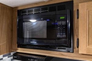 2024 Forest River Cherokee Wolf Pup Black Label 16FQBL Couples Camper Interior Image