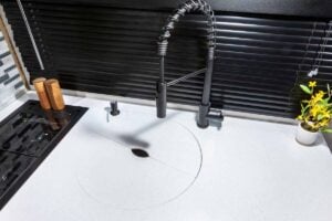 2024 Forest River Cherokee Wolf Pup Black Label 16FQBL Couples Camper Interior Image