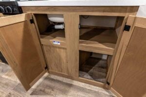 2024 Forest River Cherokee Wolf Pup Black Label 16FQBL Couples Camper Interior Image