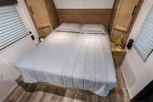 2024 Forest River Cherokee Wolf Pup Black Label 16FQBL Couples Camper Interior Image