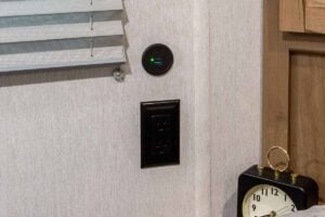 2024 Forest River Cherokee Wolf Pup Black Label 16FQBL Couples Camper Interior Image