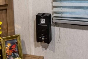 2024 Forest River Cherokee Wolf Pup Black Label 16FQBL Couples Camper Interior Image