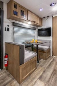 2024 Forest River Cherokee Wolf Pup Black Label 16FQBL Couples Camper Interior Image