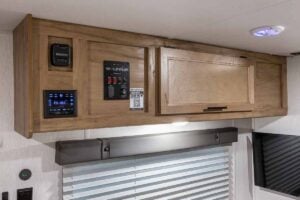 2024 Forest River Cherokee Wolf Pup Black Label 16FQBL Couples Camper Interior Image