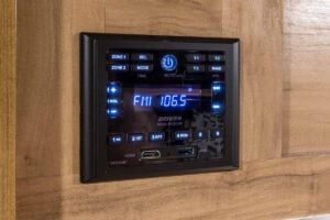 2024 Forest River Cherokee Wolf Pup Black Label 16FQBL Couples Camper Interior Image