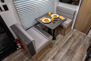 2024 Forest River Cherokee Wolf Pup Black Label 16FQBL Couples Camper Interior Image