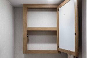 2024 Forest River Cherokee Wolf Pup Black Label 16FQBL Couples Camper Interior Image