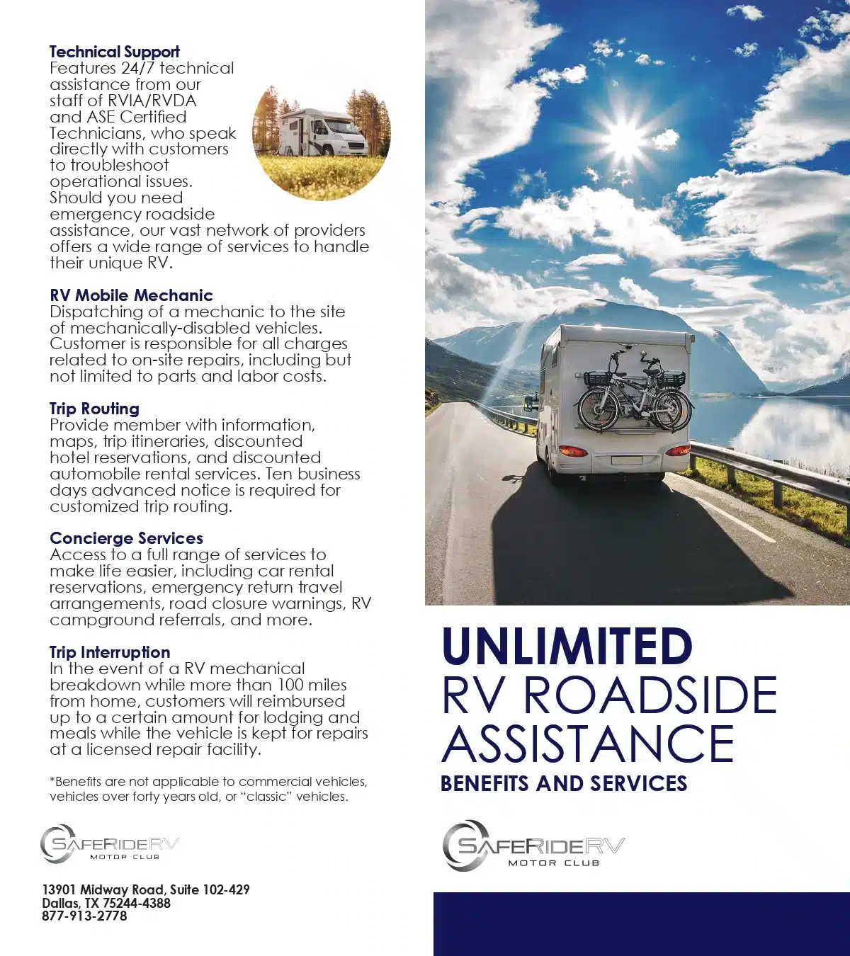 Unlimited Roadside SafeRide RV