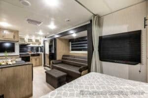 2026 Forest River Cherokee Grey Wolf 22CE Couples Travel Trailer Interior Image