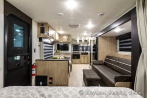2026 Forest River Cherokee Grey Wolf 22CE Couples Travel Trailer Interior Image