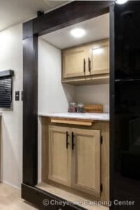 2026 Forest River Cherokee Grey Wolf 22CE Couples Travel Trailer Interior Image