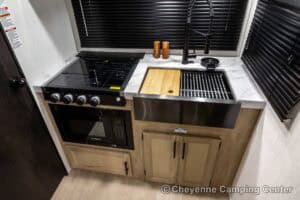 2026 Forest River Cherokee Grey Wolf 22CE Couples Travel Trailer Interior Image