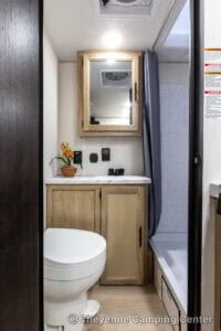 2026 Forest River Cherokee Grey Wolf 22CE Couples Travel Trailer Interior Image