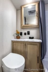 2026 Forest River Cherokee Grey Wolf 22CE Couples Travel Trailer Interior Image