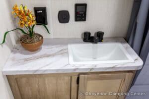 2026 Forest River Cherokee Grey Wolf 22CE Couples Travel Trailer Interior Image