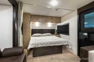 2026 Forest River Cherokee Grey Wolf 22CE Couples Travel Trailer Interior Image