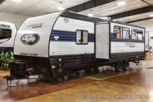 2026 Forest River Cherokee Grey Wolf 26DBH Bunkhouse Travel Trailer Exterior Image