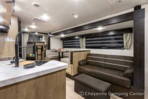 2026 Forest River Cherokee Grey Wolf 26DBH Bunkhouse Travel Trailer Interior Image