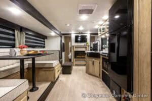 2026 Forest River Cherokee Grey Wolf 26DBH Bunkhouse Travel Trailer Interior Image