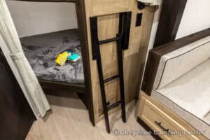 2026 Forest River Cherokee Grey Wolf 26DBH Bunkhouse Travel Trailer Interior Image