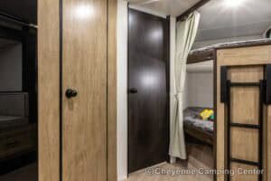 2026 Forest River Cherokee Grey Wolf 26DBH Bunkhouse Travel Trailer Interior Image