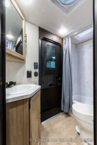 2026 Forest River Cherokee Grey Wolf 26DBH Bunkhouse Travel Trailer Interior Image