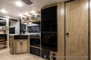 2026 Forest River Cherokee Grey Wolf 26DBH Bunkhouse Travel Trailer Interior Image