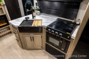2026 Forest River Cherokee Grey Wolf 26DBH Bunkhouse Travel Trailer Interior Image