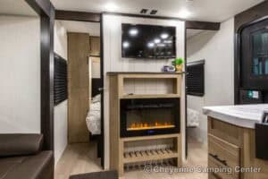 2026 Forest River Cherokee Grey Wolf 26DBH Bunkhouse Travel Trailer Interior Image