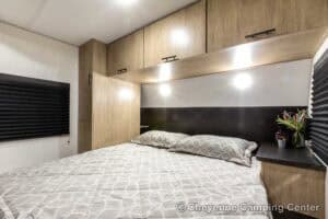 2026 Forest River Cherokee Grey Wolf 26DBH Bunkhouse Travel Trailer Interior Image