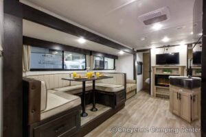 2027 Forest River Cherokee Grey Wolf 26DBH Bunkhouse Travel Trailer Interior Image