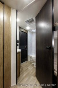 2027 Forest River Cherokee Grey Wolf 26DBH Bunkhouse Travel Trailer Interior Image