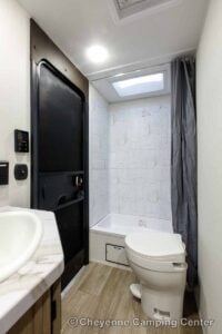 2027 Forest River Cherokee Grey Wolf 26DBH Bunkhouse Travel Trailer Interior Image