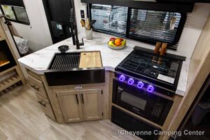 2027 Forest River Cherokee Grey Wolf 26DBH Bunkhouse Travel Trailer Interior Image