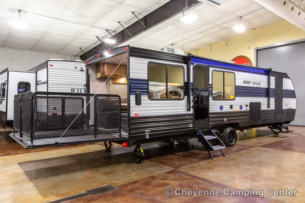 2024 Forest River Cherokee Wolf Pack 26PACK15 Bunkhouse Toy Hauler Travel Trailer Enterior Image