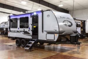 2027 Forest River Cherokee Grey Wolf Black Label 18RRBL Toy Hauler Exterior Image