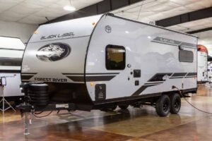 2027 Forest River Cherokee Grey Wolf Black Label 18RRBL Toy Hauler Exterior Image