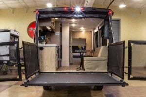 2027 Forest River Cherokee Grey Wolf Black Label 18RRBL Toy Hauler Exterior Image