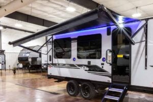 2027 Forest River Cherokee Grey Wolf Black Label 18RRBL Toy Hauler Exterior Image