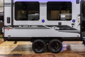 2027 Forest River Cherokee Grey Wolf Black Label 18RRBL Toy Hauler Exterior Image