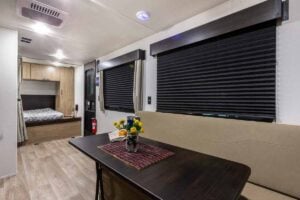 2027 Forest River Cherokee Grey Wolf Black Label 18RRBL Toy Hauler Interior Image