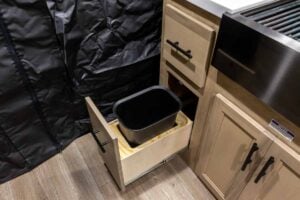 2027 Forest River Cherokee Grey Wolf Black Label 18RRBL Toy Hauler Interior Image