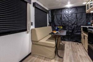 2027 Forest River Cherokee Grey Wolf Black Label 18RRBL Toy Hauler Interior Image