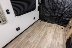 2027 Forest River Cherokee Grey Wolf Black Label 18RRBL Toy Hauler Interior Image