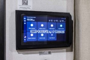 2027 Forest River Cherokee Grey Wolf Black Label 18RRBL Toy Hauler Interior Image