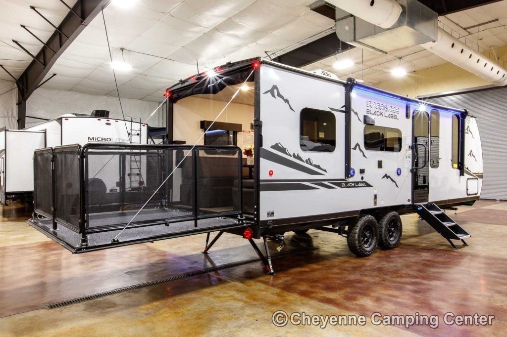 2023 Forest River Cherokee Grey Wolf 22RR Toy Hauler Travel Trailer Enterior Image