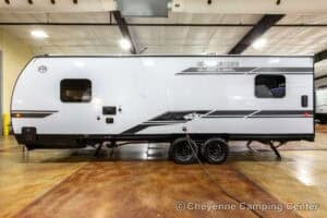 2026 Forest River Cherokee Grey Wolf Black Label 22RRBL Toy Hauler Exterior Image