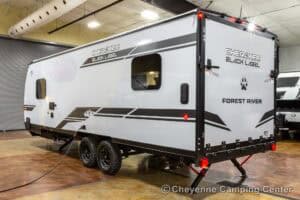 2026 Forest River Cherokee Grey Wolf Black Label 22RRBL Toy Hauler Exterior Image